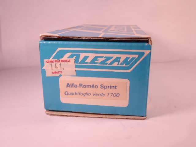 Alezan - Alfa Romeo Sprint Quadrifoglio Verde 1700 - #141 - 60% built Resin Kit