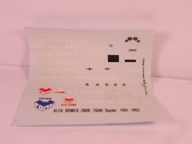 Tron Kits - Alfa Romeo 2600 Spyder, 1962 - #P137 - 80% built Resin Kit