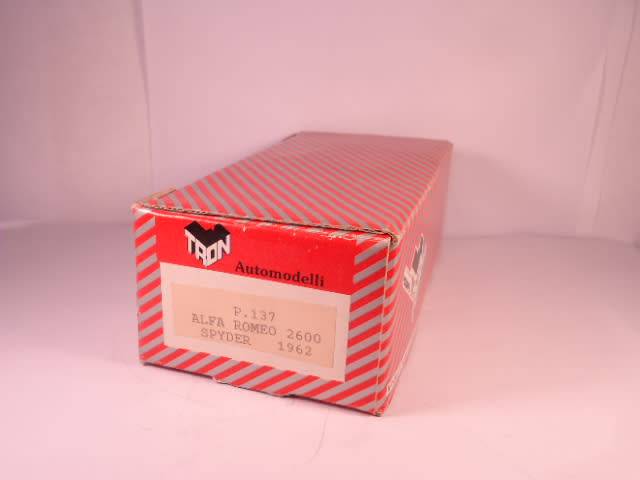 Tron Kits - Alfa Romeo 2600 Spyder, 1962 - #P137 - 80% built Resin Kit