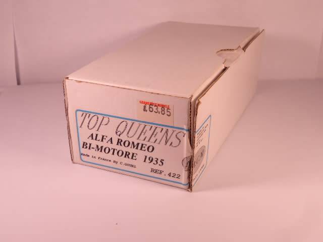 Top Queens - Alfa Romeo Bi-Motore 1935 - # 422 - Unbuilt White Metal Kit