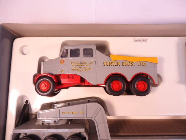 Corgi - Scammel Contractor + 24Wheel Low Loader with boiler - Sunter Bros Ltd - #17602