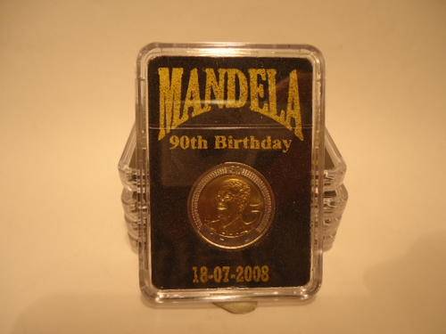 18/07/2008 Mandela 90th Birtday 5R Uncerculated Coin in special Packaging