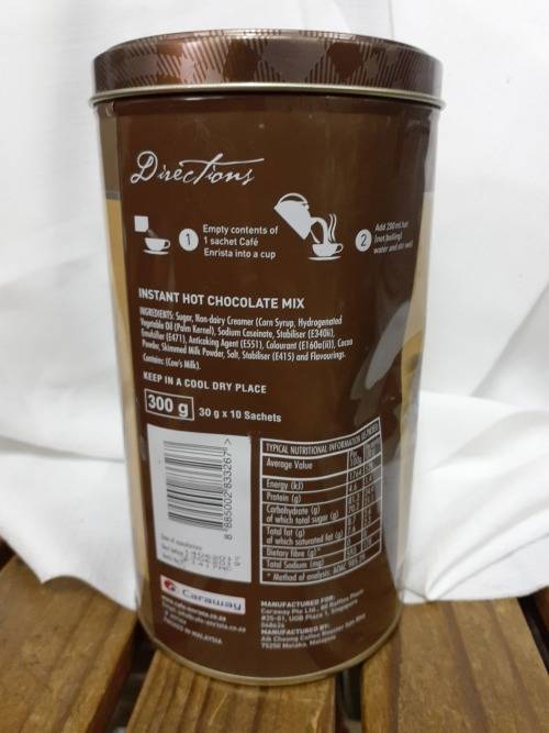 Collectible Tin - Cafe Enrista Hot Chocolate Limited Edition