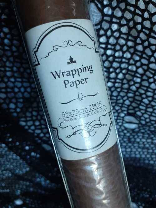 Wrapping Paper - Chocolate Brown 2pc