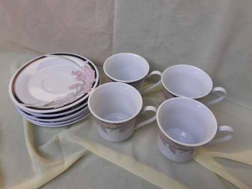 10pc Floral China Tea Set