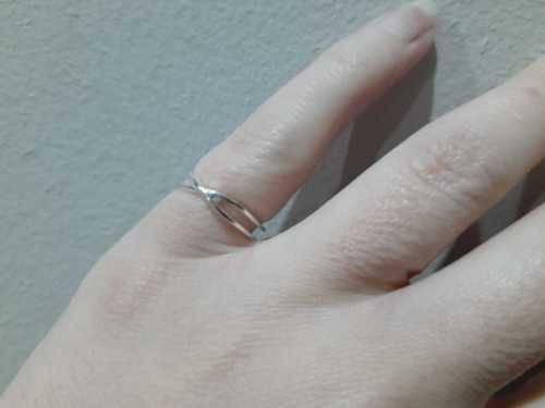 Silver Criss-Cross Fashion Ring