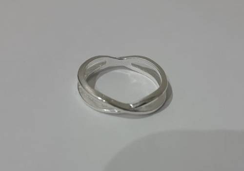 Silver Criss-Cross Fashion Ring