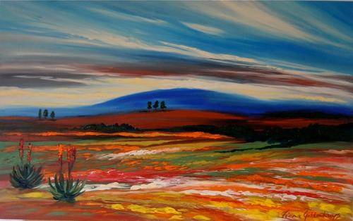 Original Fiona Geldenhuys Painting - 800 mm x 500 mm