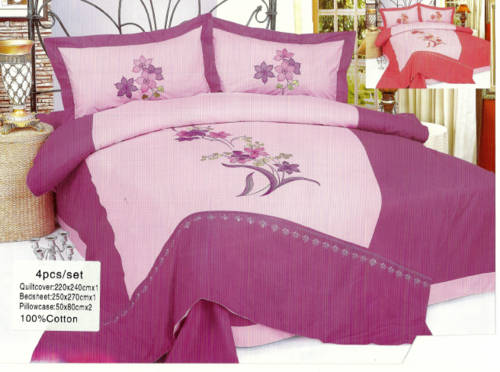 4 PIECE QUEEN SIZE 100% COTTON DUVET COVER SET A MUST HAVE