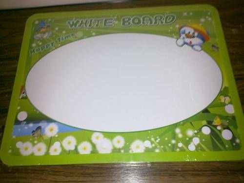 A WHITE BORAD & A MAGNATIC NUMBER BORAD ON THE OTHER SIDE A MUST HAVE!!!!!!!!!!