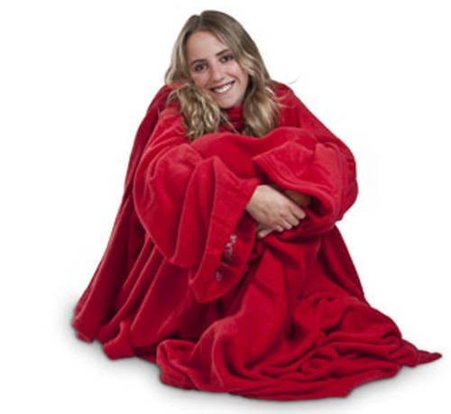 RED SNUGGIE BLANKET!!!!!!! AS SEEN ON TV