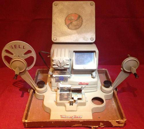 Mansfield 16mm Movie Editor & Movie Reel Tin