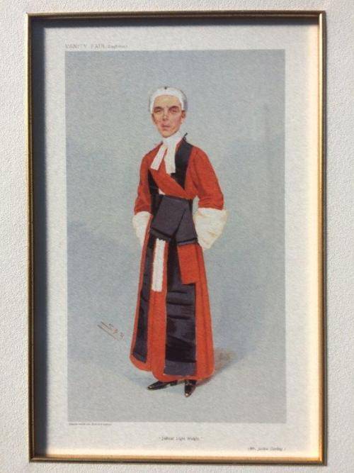 VANITY FAIR PRINT : MR. JUSTICE DARLING 1907 - JUDICIAL LIGHT WEIGHT, BY SPY (R5000 Online)