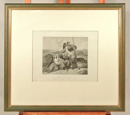 STUNNING ORIGINAL 1851 RELIGIOUS STEEL ENGRAVING BY ALBERT PAYNE, AFTER STILKE
