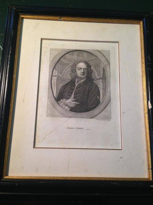 JAMES GIBBS (FAMOUS BRITISH ARCHITECT) ENGRAVED BY ALEXANDER BANNERMAN (ONLINE £30  R500)