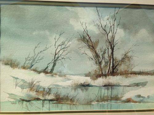 LARGE SUPERB WATER COLOUR BY FAMOUS S.A.ARTIST ROBERT HABER