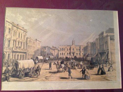 THOMAS W BOWLER (1812-1869) MAIN STREET, PORT ELIZABETH LITHOGRAPH: DAY & SON, 1865 (VALUE R1500)