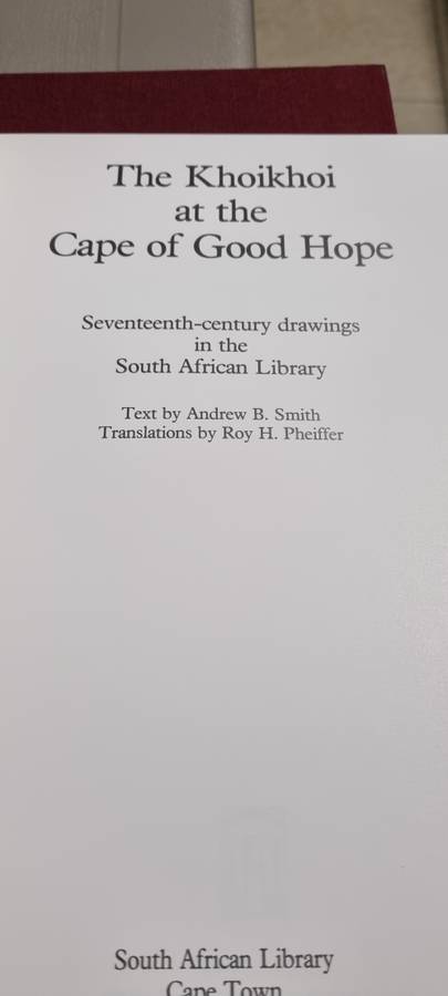 The Khoikhoi at the Cape of Good Hope. Andrew Smith