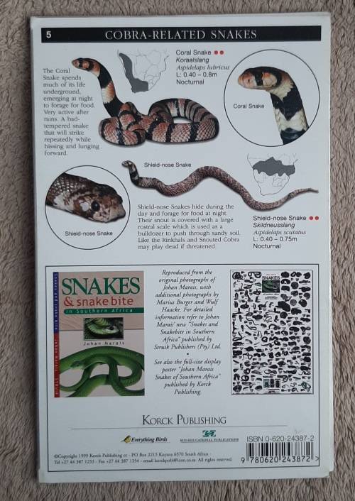 Snakes of Southern Afriva - Author: Johan Marais