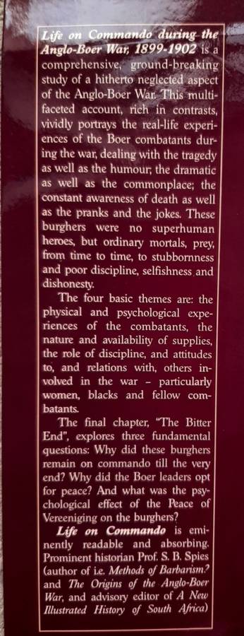 Life on Commando during the Anglo-Boer War 1899-1902 - Author: Fransjohan Pretorius