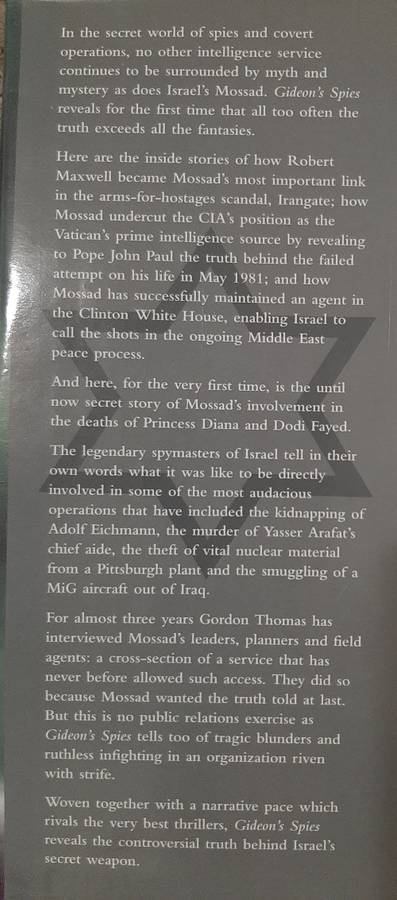 Gideon`s Spies:Mossad`s Secret Warriors - Gordon Thomas