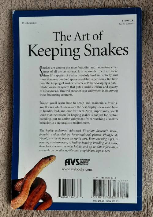 The Art of Keeping Snakes - Author: Philippe de Vosjoli