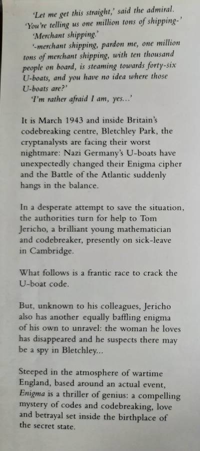 Enigma - Author: Robert Harris