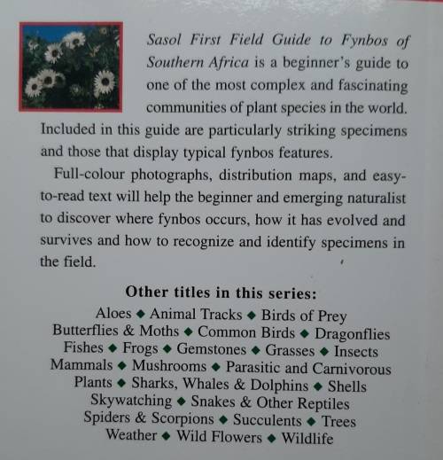 Sasol First Field Guide to Fynbos of Southern Africa - Author: John Manning