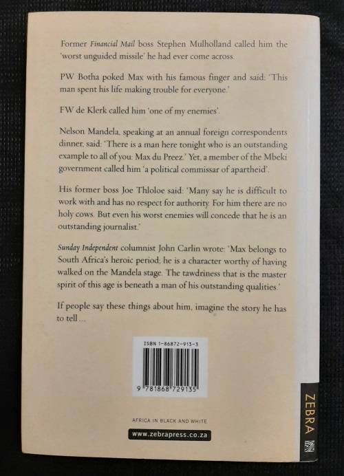 Pale Native: Memories of a Renegade Reporter - Author: Max Du Preez