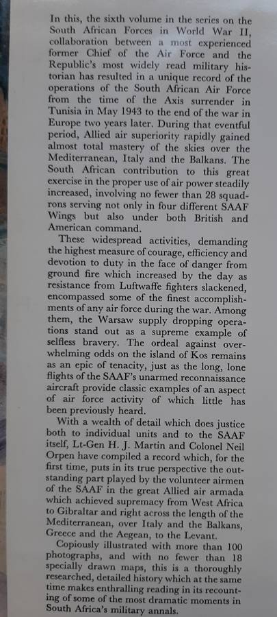 Eagles Victorious - Author: Lt-Gen H.J. Martin & Col Neil D. Orpen