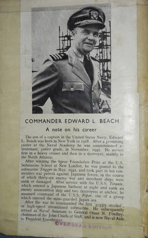 Submarine - Commander Edward L B Beach U.S.N.