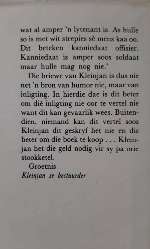 Ma Weet Mos: Nog Briewe van Kleinjan by Johan van Pletzen