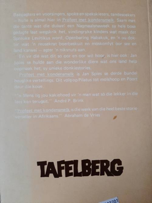 Profeet met Kondensmelk by Jan Spies