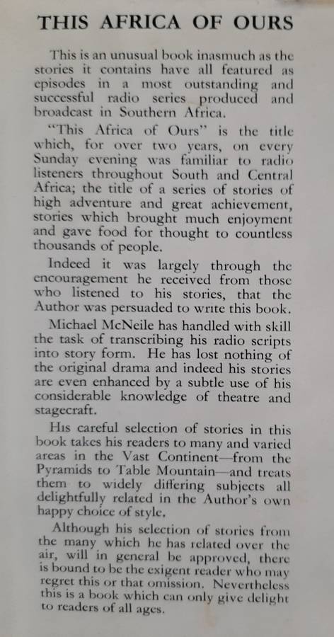 True Stories of This Africa of Ours by Michael McNeile