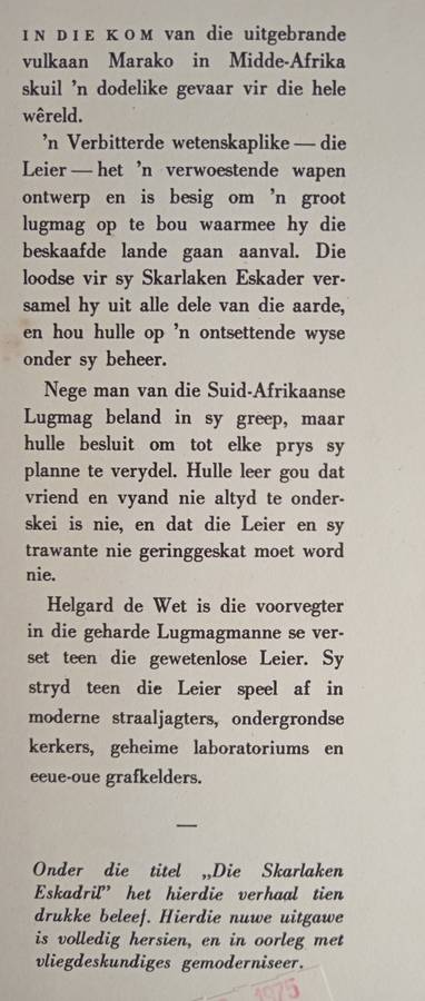 Die Skarlaken Eskader by W.A. de Klerk