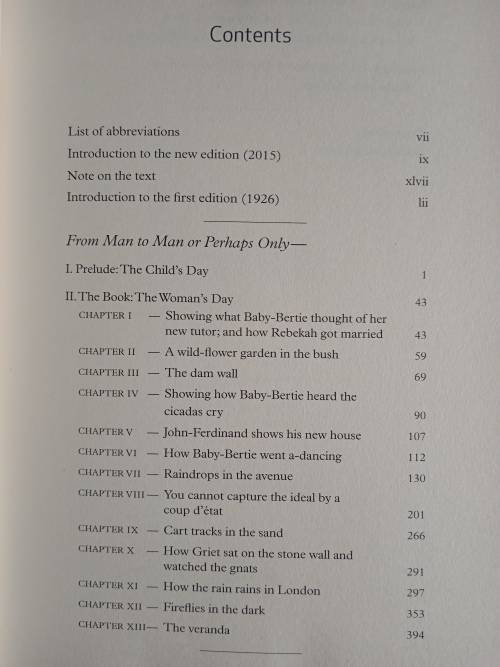 From Man to Man or Perhaps Only by Olive Schreiner - Edited by Dorothy Driver