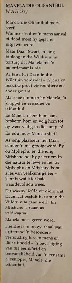 Mandela Die Olifantbul by W A Hickey