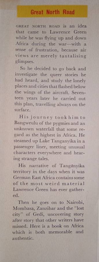 Great North Road by Lawrence G. Green