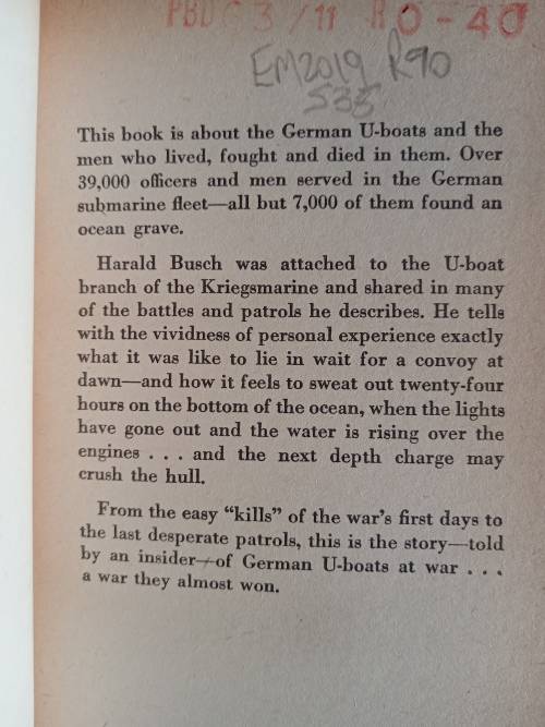 U-Boats at War: German Submarines in Action 1939-1945 by Harald Busch