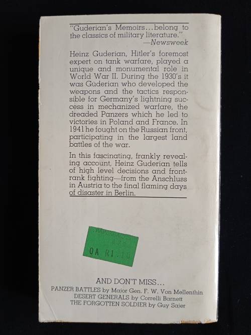 Panzer Leader(Abridged) by Heinz Guderian