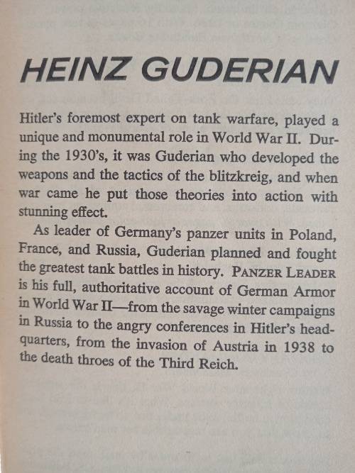 Panzer Leader(Abridged) by Heinz Guderian