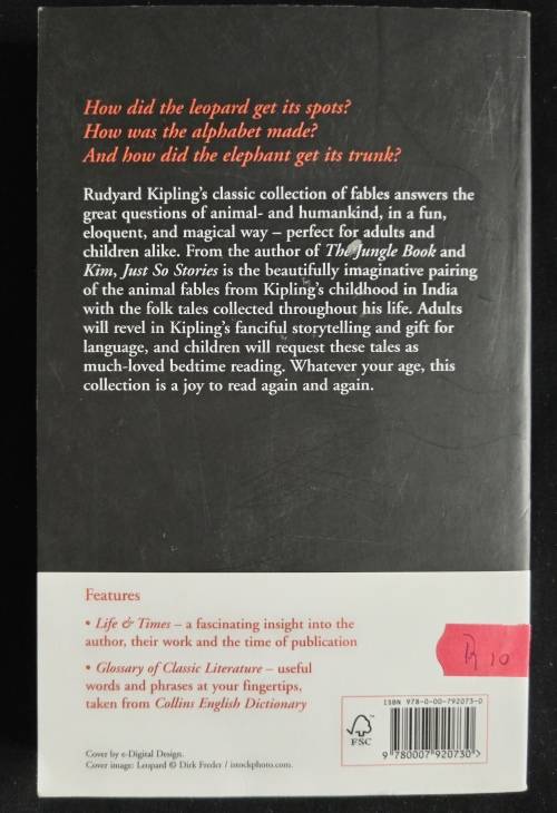 Just So Stories by Rudyard Kipling