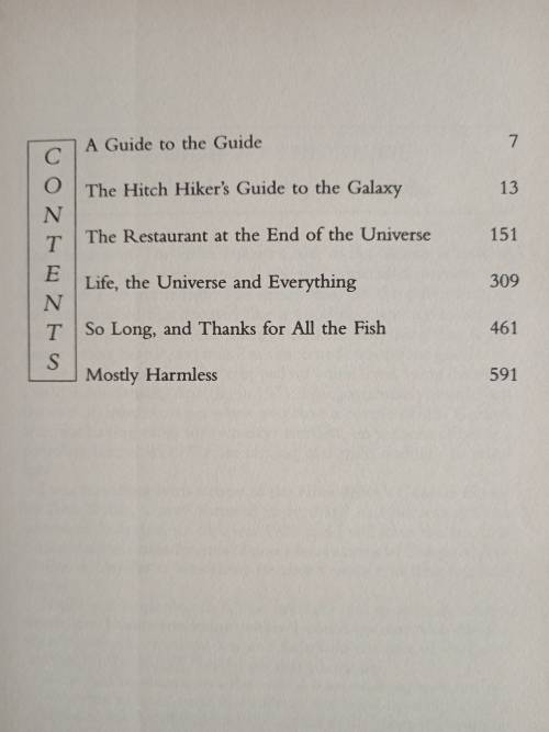 The Hitch Hiker`s Guide to the Galaxy by Douglas Adams