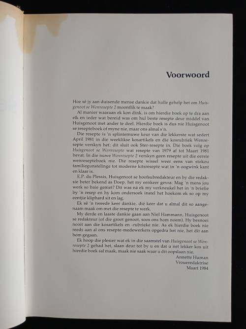 Huisgenoot se Wenresepte 2 by Annette Human