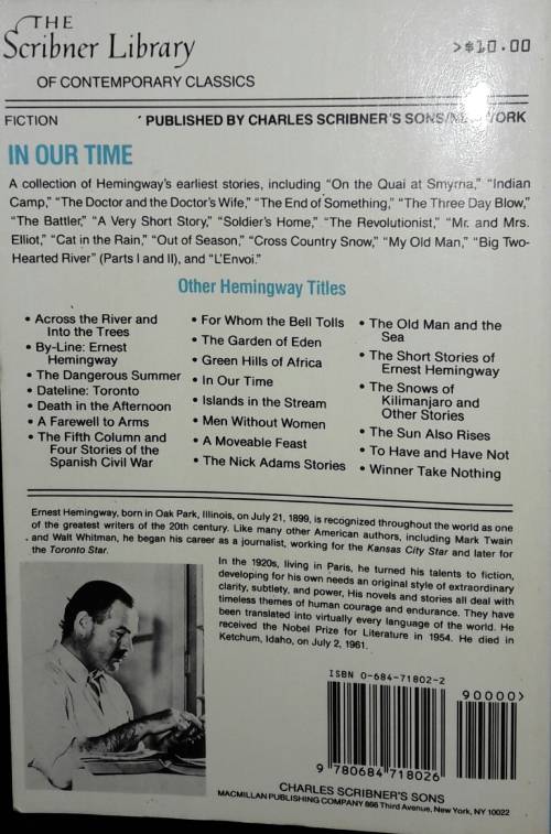 In Our Time - Ernest Hemmingway