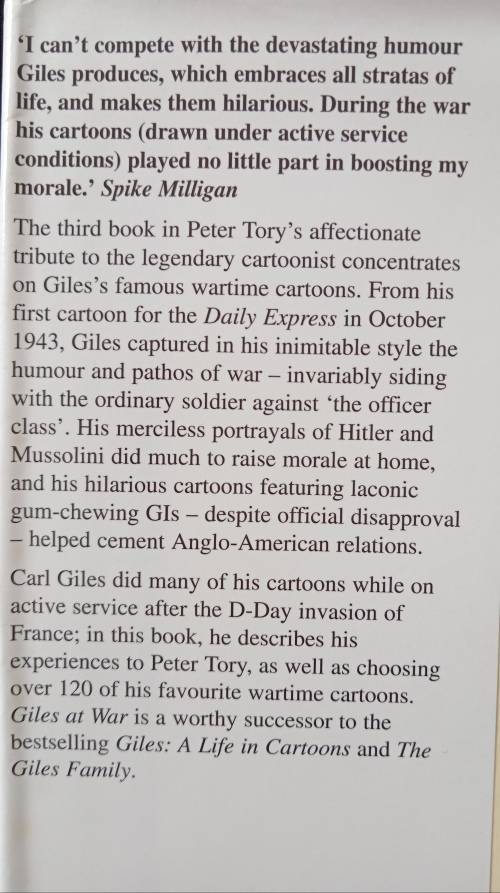 Giles at War by Peter Tory