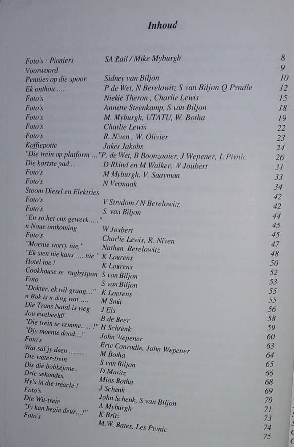 Op Die Spoor Van Treine - Werna Maritz