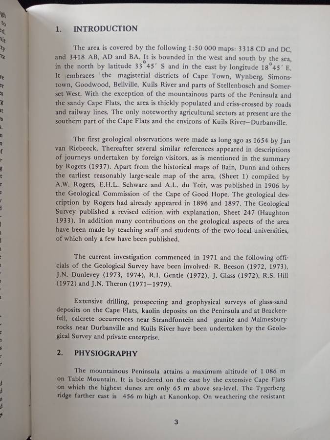 The Geology of Cape Town & Environs by JN Theron