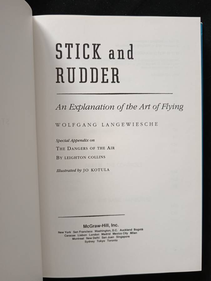 Stick & Rudder by Wolfgang Langewiesche