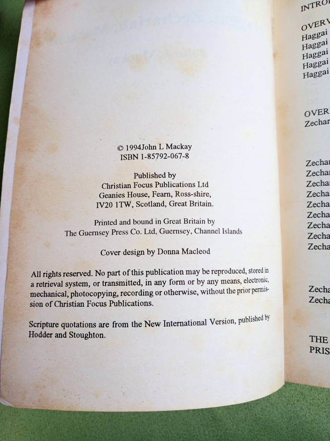 Focus on the Bible: Haggai, Zechariah, Malachi by John L. Mackay